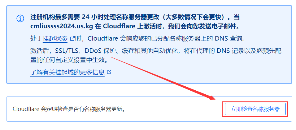 检查名称服务器